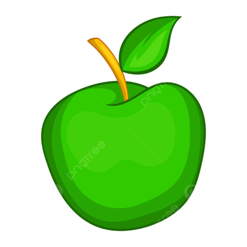 imagen de portada una manzana verde fresca y saludable sobre un fondo blanco