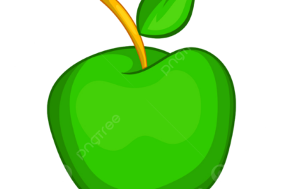 imagen de portada una manzana verde fresca y saludable sobre un fondo blanco