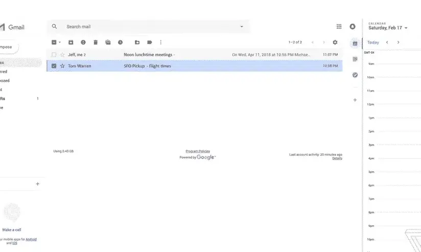 interfaz de gmail 1