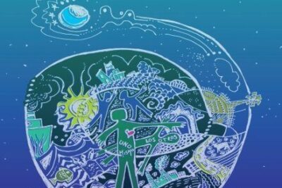 una imagen de portada de un blog sobre como evitar la retencion de liquidos podria mostrar una ilustracion de una mujer haciendo ejercicio y bebiendo agua